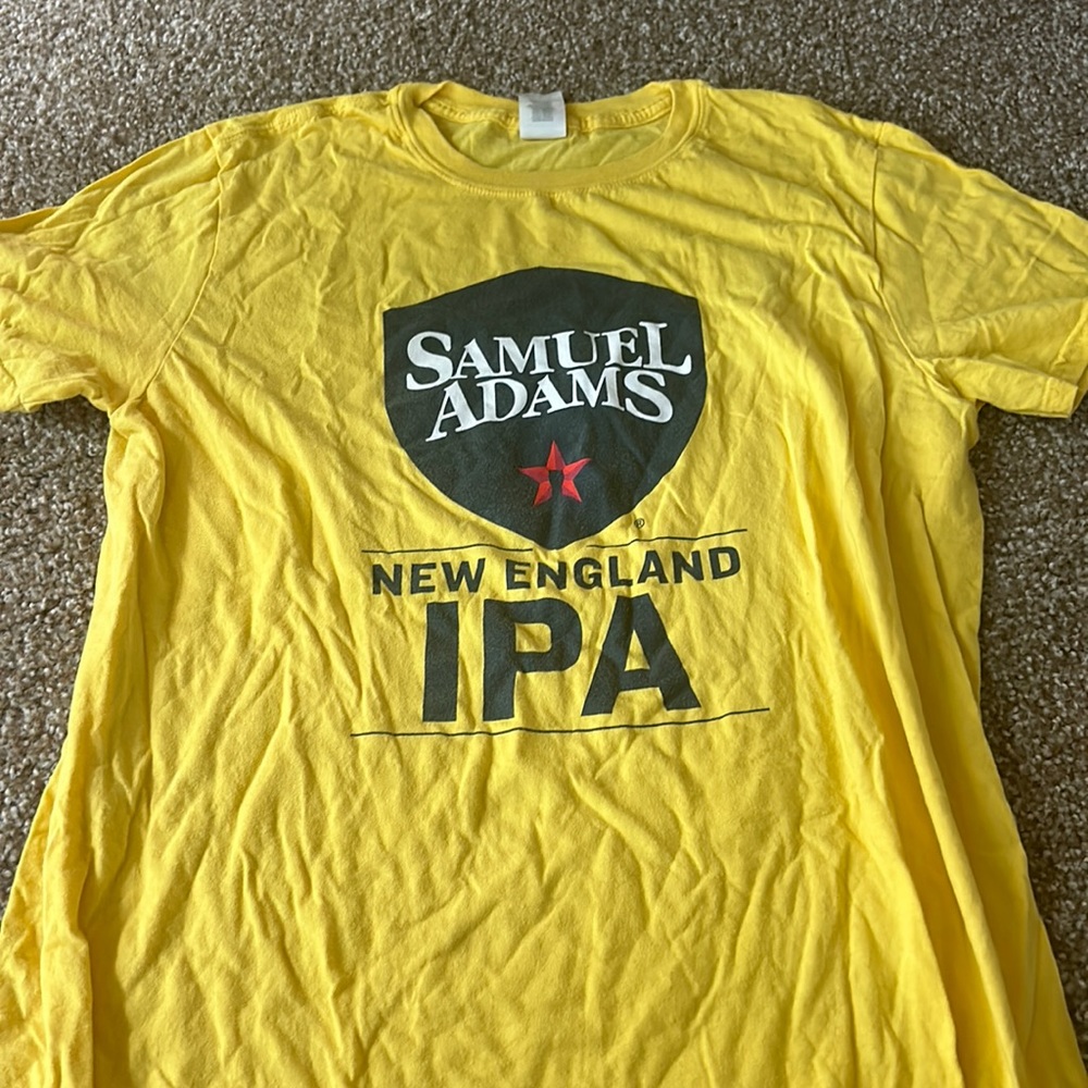 Yellow Samuel Adam’s tee